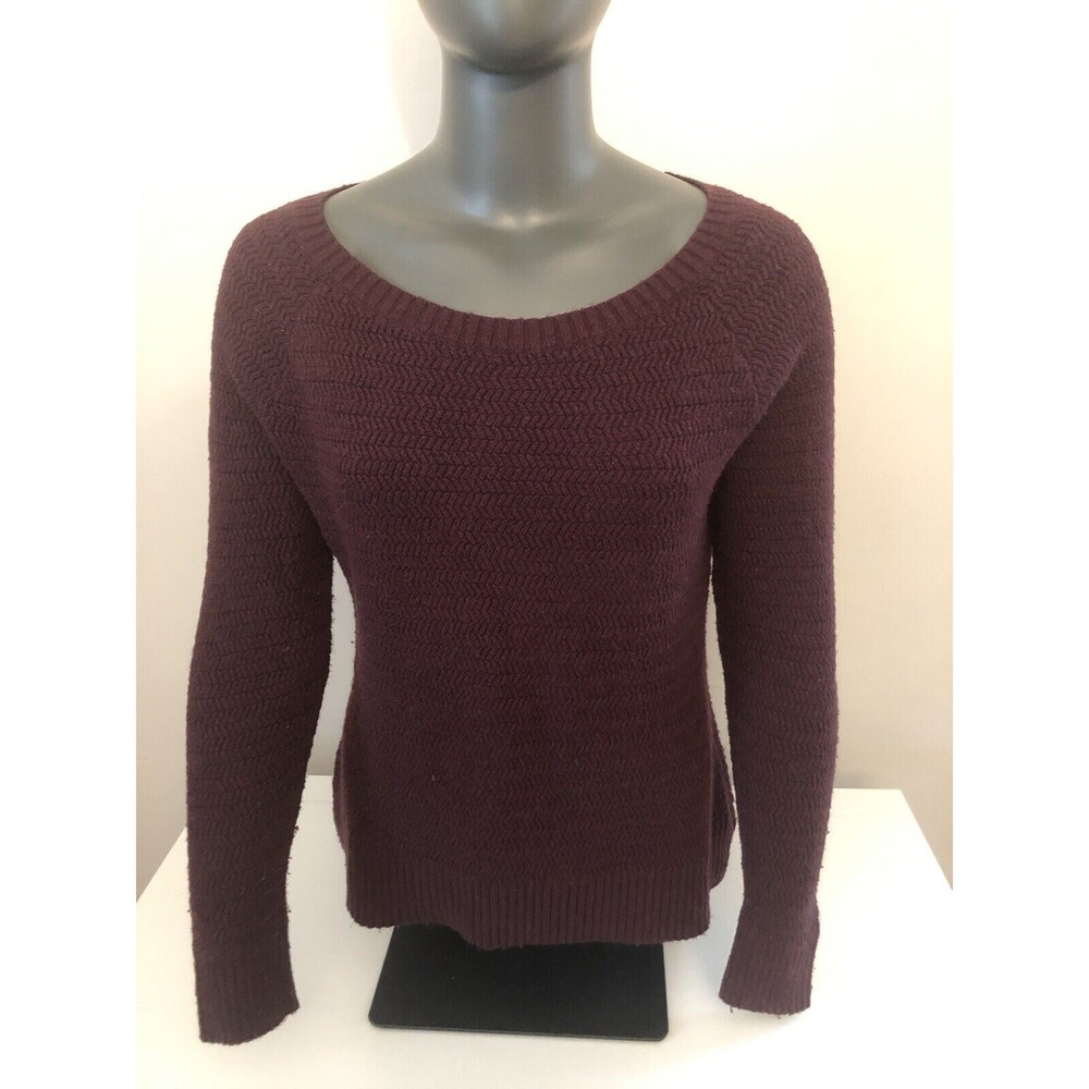 Women's Loft Sweater Medium Purple Long Sleeve